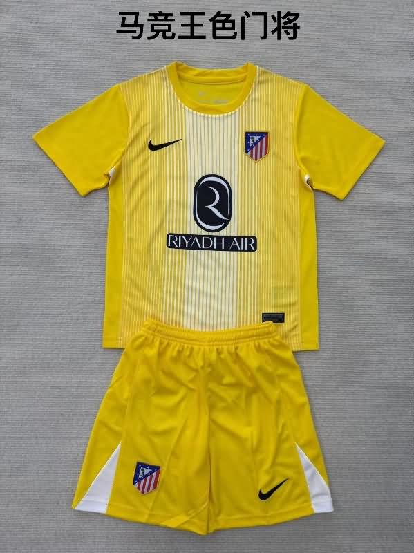 Atletico Madrid 25/26 Goalkeeper Yellow Soccer Jersey