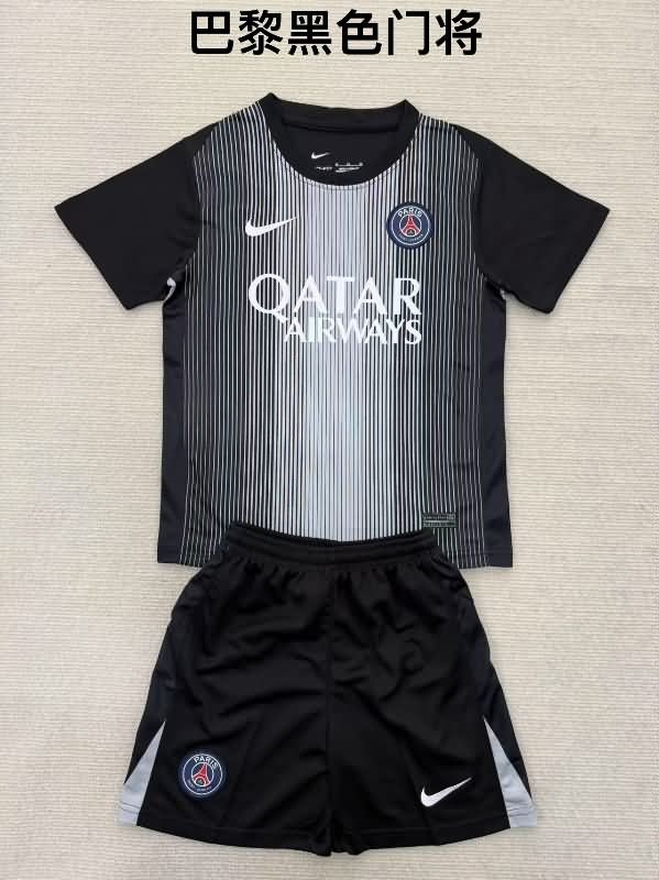 Paris St German 25/26 Goalkeeper Black Soccer Jersey