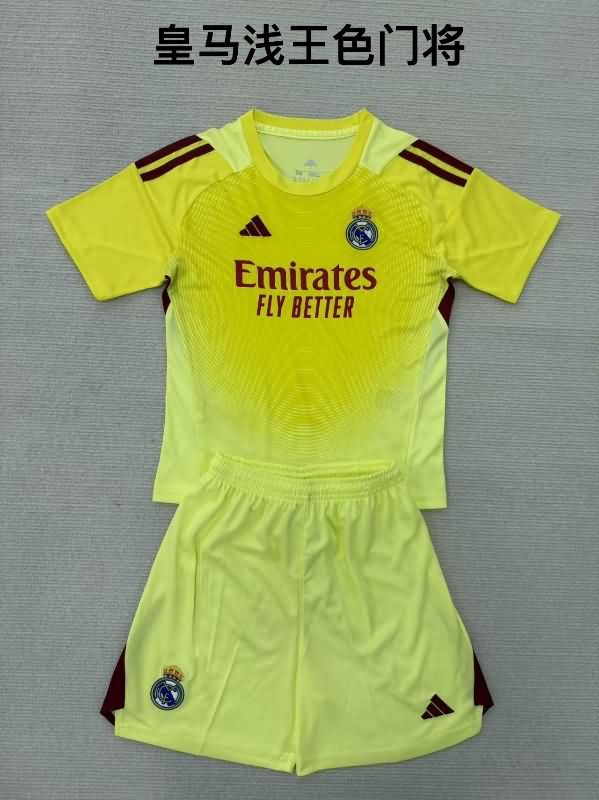 Real Madrid 25/26 Goalkeeper Yellow Soccer Jersey