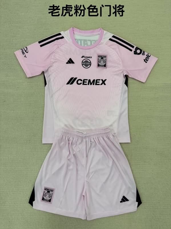 Tigres UANL 25/26 Goalkeeper Pink Soccer Jersey