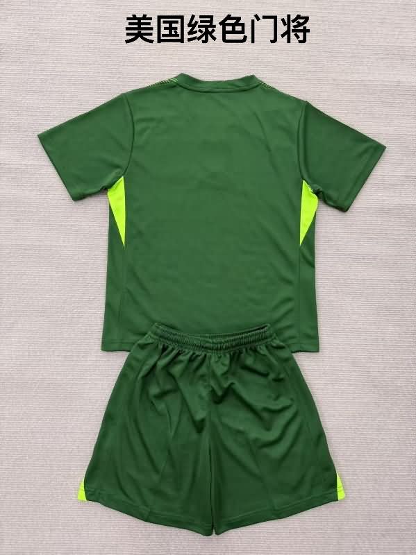 USA 2025 Goalkeeper Green Soccer Jersey