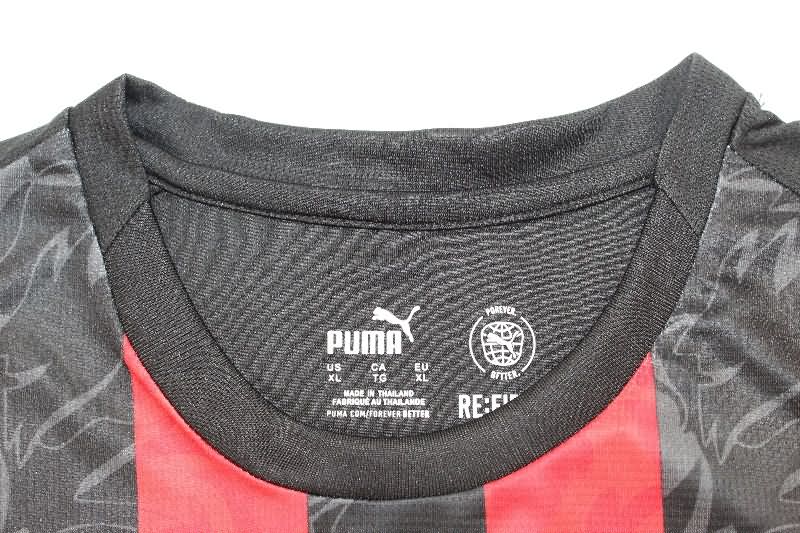 AAA Quality AC Milan 25/26 Home Long Sleeve Soccer Jersey