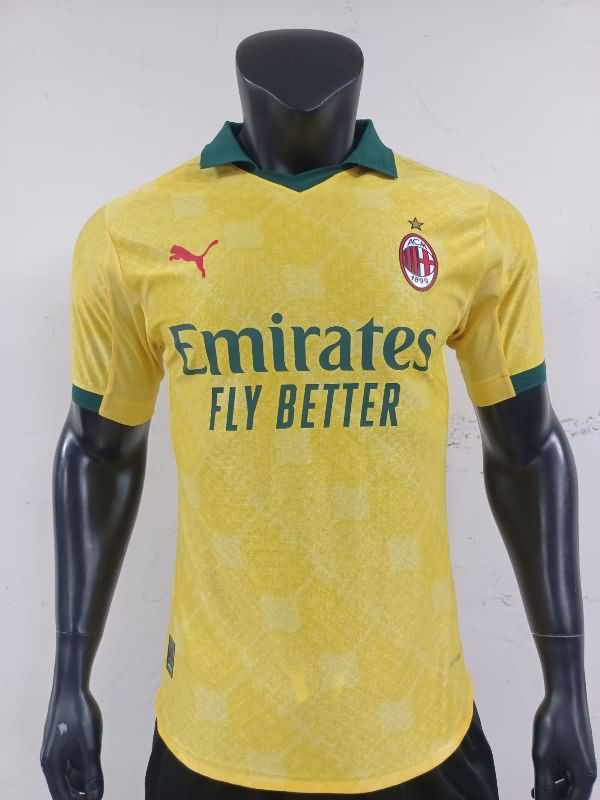 AAA Quality AC Milan 25/26 Yellow Soccer Jersey Leaked