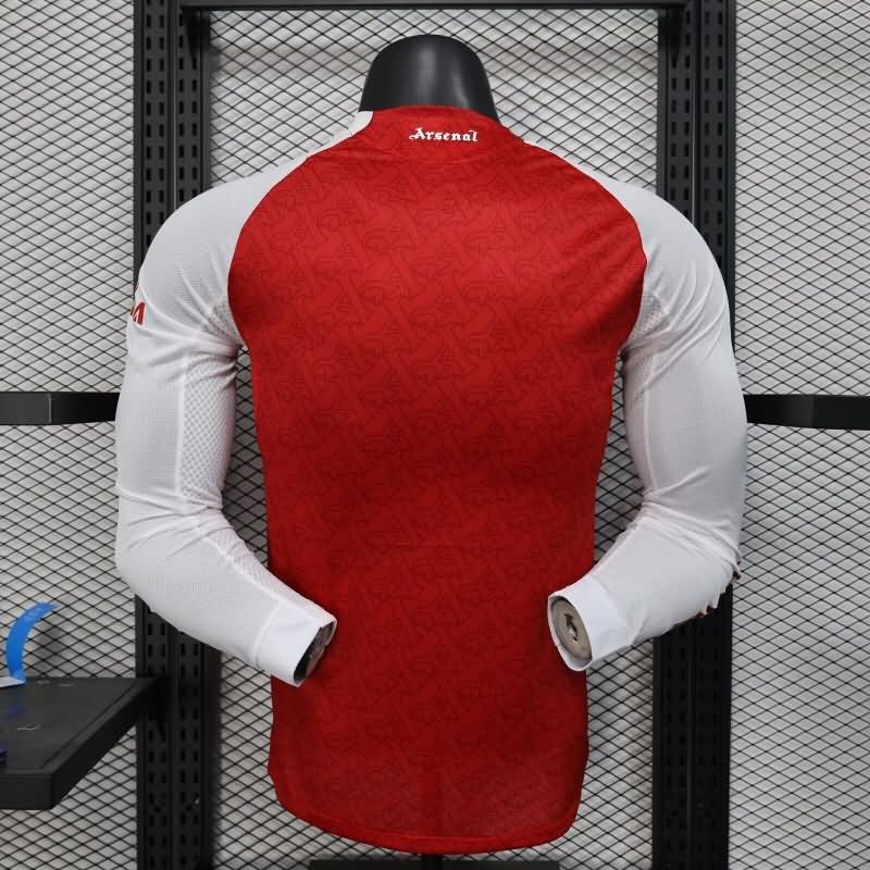 AAA Quality Arsenal 25/26 Home Long Sleeve Soccer Jersey(Player) Leaked