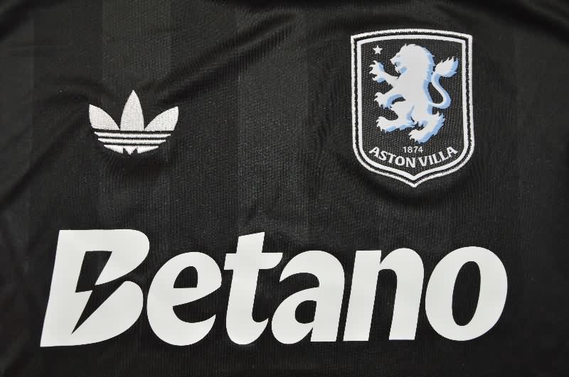 AAA Quality Aston Villa 25/26 Goalkeeper Black Soccer Jersey