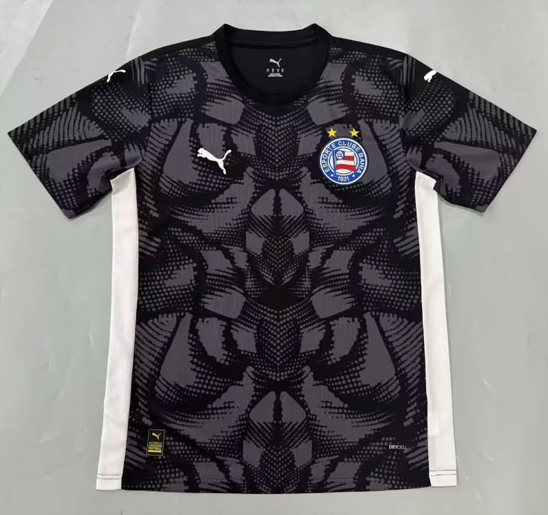AAA Quality Bahia 2025 Goalkeeper Black Soccer Jersey