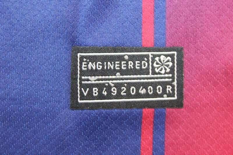AAA Quality Barcelona 25/26 Home Long Sleeve Soccer Jersey Leaked