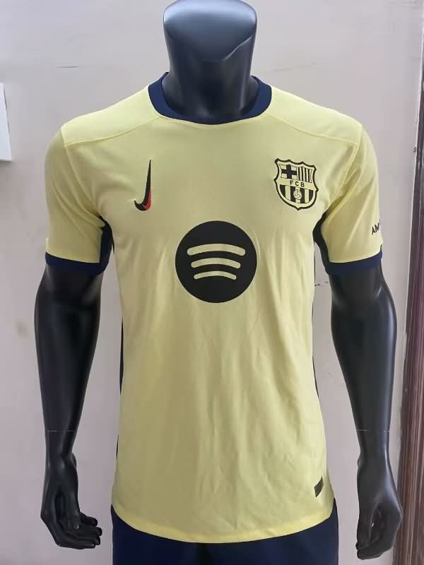 AAA Quality Barcelona 25/26 Yellow Soccer Jersey