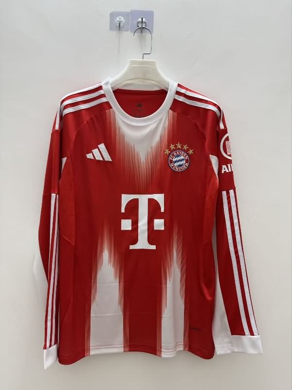 AAA Quality Bayern Munich 25/26 Home Long Sleeve Soccer Jersey