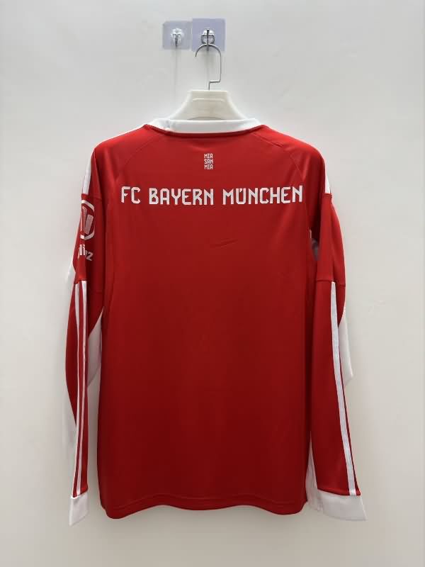 AAA Quality Bayern Munich 25/26 Home Long Sleeve Soccer Jersey