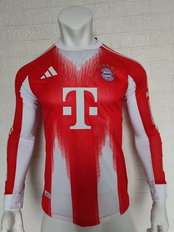 AAA Quality Bayern Munich 25/26 Home Long Sleeve Soccer Jersey (Player)