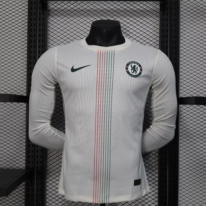 AAA Quality Chelsea 25/26 Away Long Sleeve Soccer Jersey (Player) Leaked