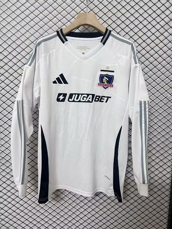 AAA Quality Colo Colo 2025 Home Long Sleeve Soccer Jersey