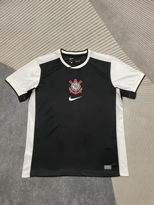 Corinthians Soccer Jersey Black Replica 2025