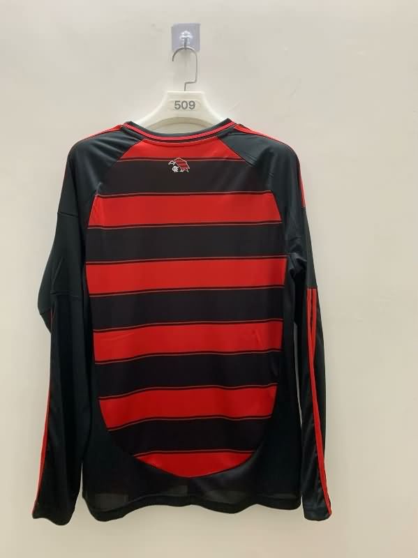 Flamengo Soccer Jersey Home Long Sleeve Replica 2025