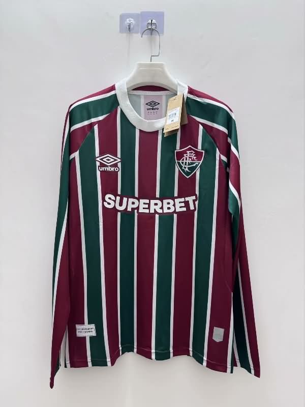 AAA Quality Fluminense 2025 Home Long Sleeve Soccer Jersey