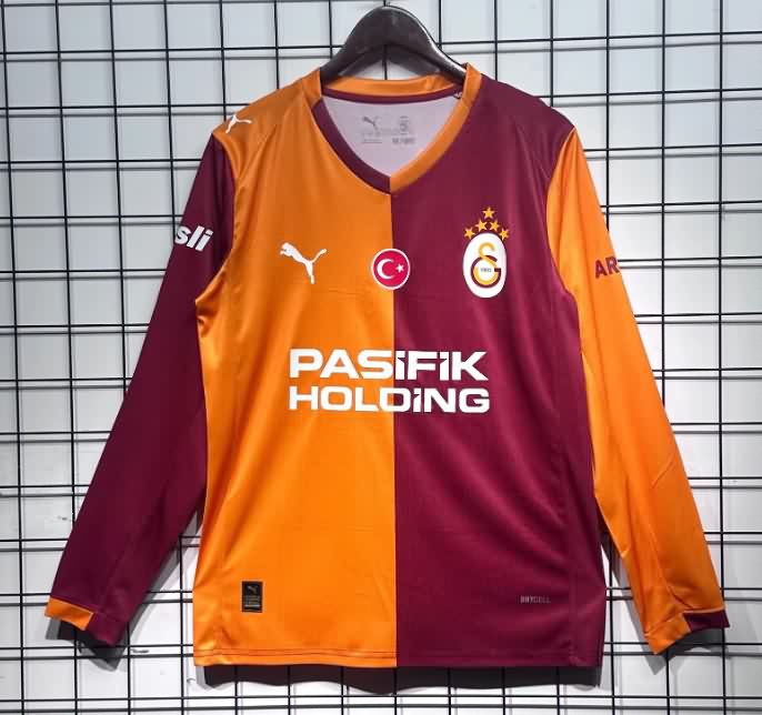 AAA Quality Galatasaray 25/26 Home Long Sleeve Soccer Jersey AAA Quality Galatasaray 25/26 Home Long Sleeve Soccer Jersey