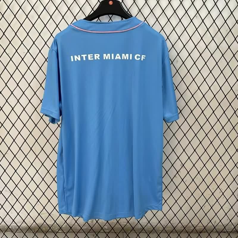 AAA Quality Inter Miami 2025 Blue Baseball Jersey