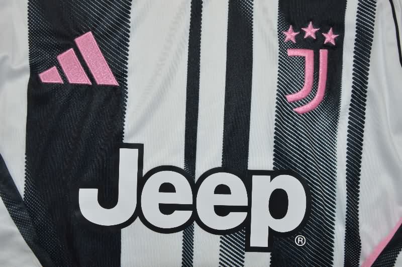 AAA Quality Juventus 25/26 Home Long Sleeve Soccer Jersey