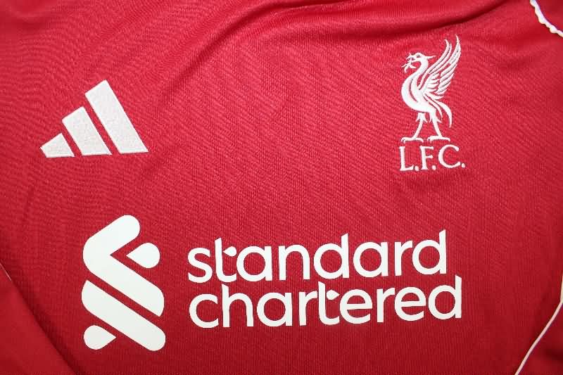 AAA Quality Liverpool 25/26 Home Long Sleeve Soccer Jersey