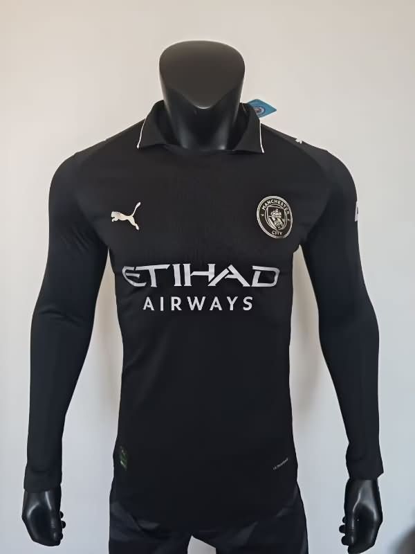 AAA Quality Manchester City 25/26 Away Long Sleeve Soccer Jersey (Player)