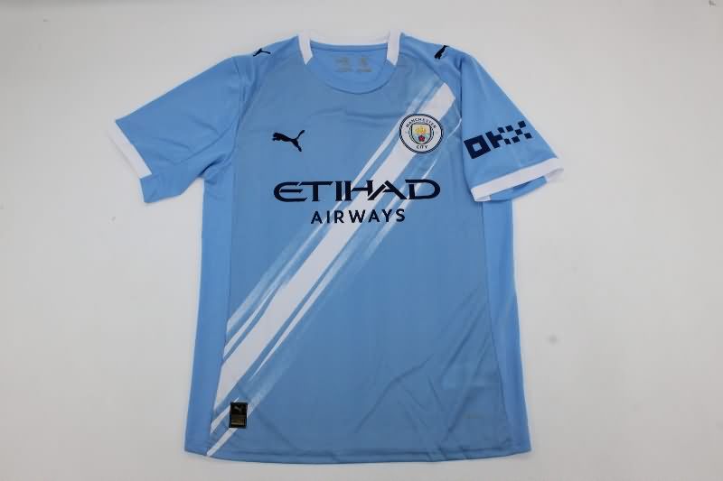 Manchester City Soccer Jersey Home Replica 25/26