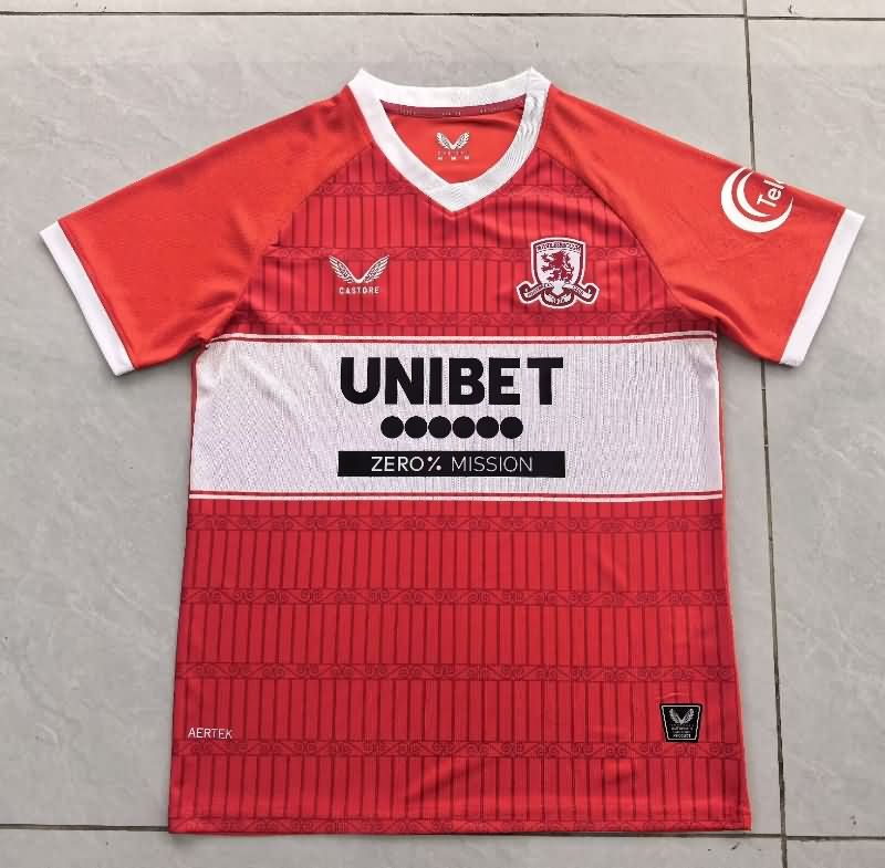 AAA Quality Middlesbrough 25/26 Home Soccer Jersey