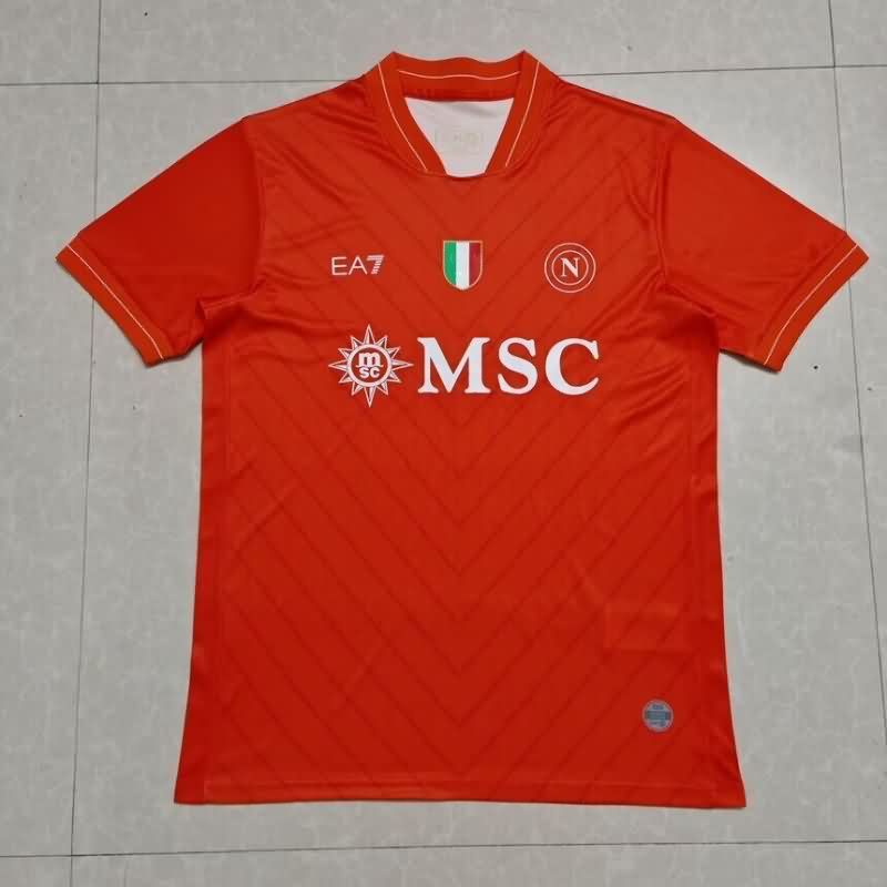 AAA Quality Napoli 25/26 Goalkeeper Red Soccer Jersey