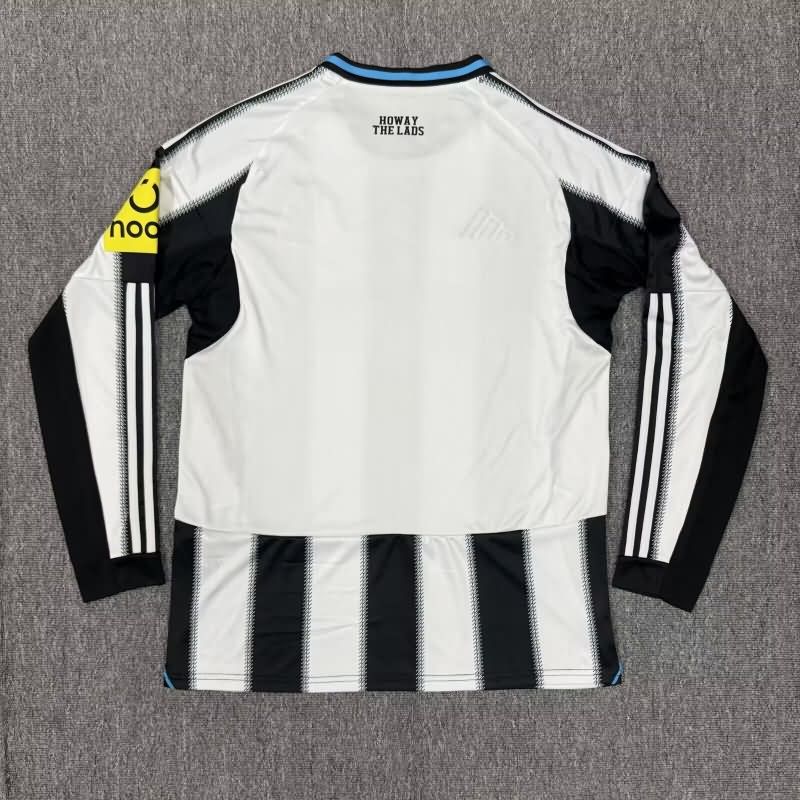 AAA Quality Newcastle United 25/26 Home Long Sleeve Soccer Jersey