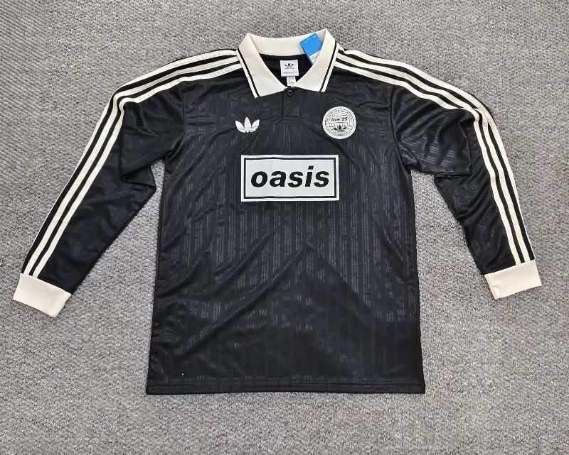 AAA Quality Oasis 2025 Black Long Sleeve Soccer Jersey AAA Quality Oasis 2025 Black Long Sleeve Soccer Jersey