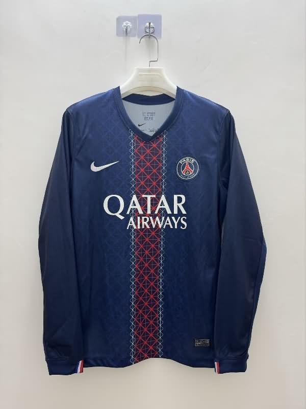 AAA Quality Paris St German 25/26 Home Long Sleeve Soccer Jersey