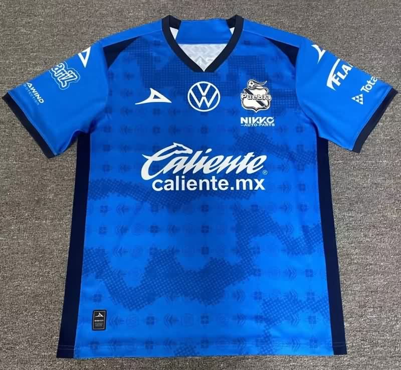AAA Quality Puebla 25/26 Goalkeeper Dark Blue Soccer Jersey (Player)
