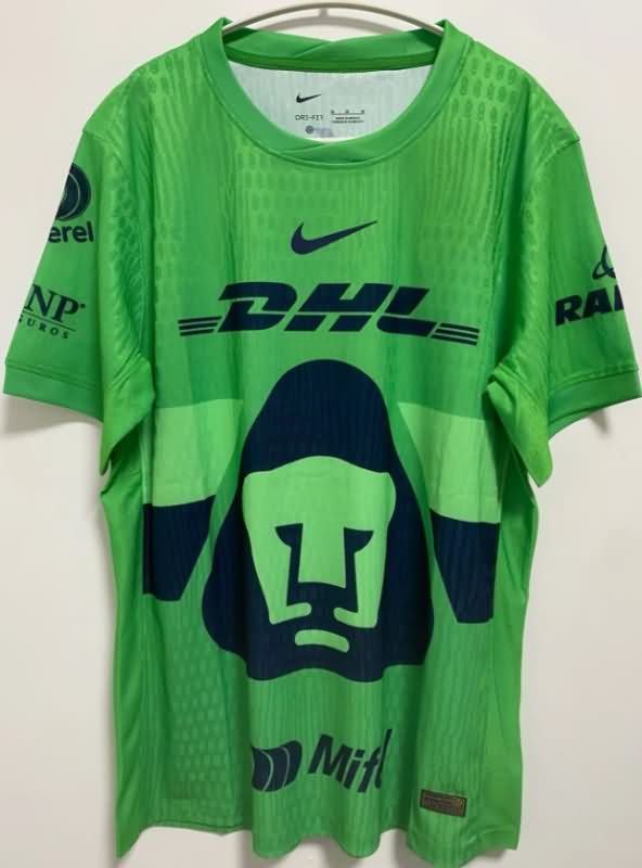 AAA Quality Pumas UNAM 25/26 Goalkeeper Green Soccer Jersey (Player)