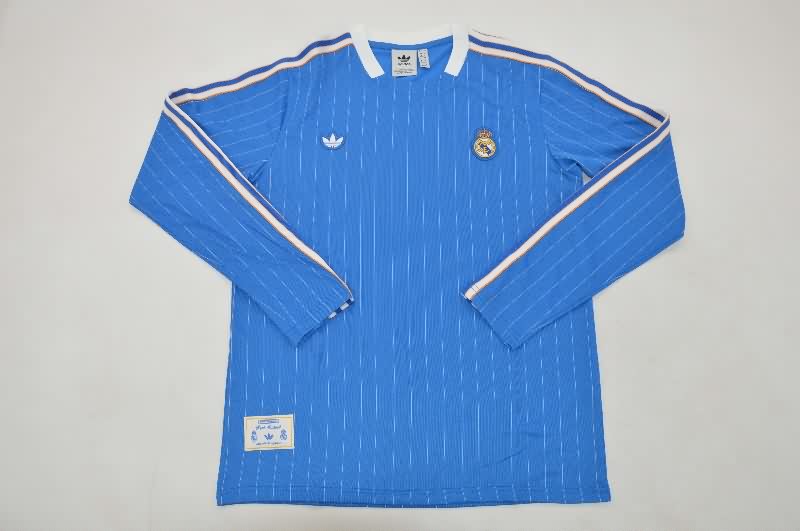 AAA Quality Real Madrid 25/26 Blue Long Sleeve Soccer Jersey AAA Quality Real Madrid 25/26 Blue Long Sleeve Soccer Jersey