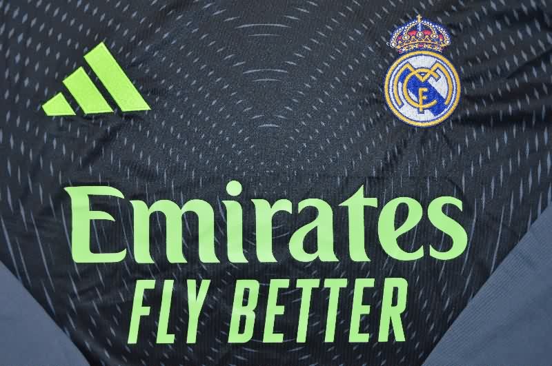AAA Quality Real Madrid 25/26 Goalkeeper Black Long Sleeve Soccer Jersey