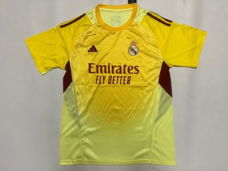 AAA Quality Real Madrid 25/26 Goalkeeper Yellow Soccer Jersey