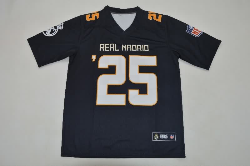 AAA Quality Real Madrid 25/26 Dark Blue NFL Jersey
