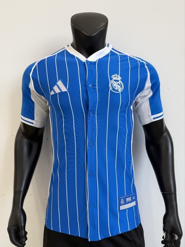 AAA Quality Real Madrid 25/26 Travel Blue Soccer Jersey (Player) AAA Quality Real Madrid 25/26 Travel Blue Soccer Jersey (Player)
