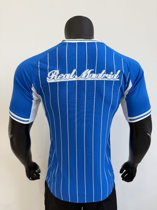 AAA Quality Real Madrid 25/26 Travel Blue Soccer Jersey (Player)