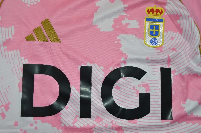 AAA Quality Real Oviedo 25/26 Pink Soccer Jersey