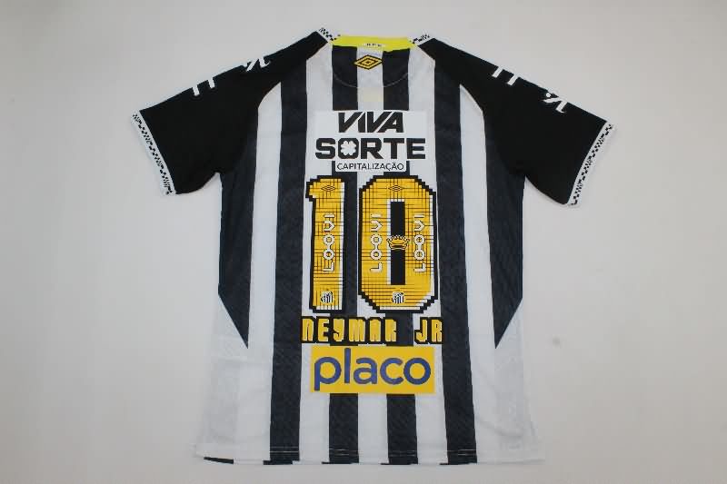 AAA Quality Santos 2025 Away Soccer Jersey With Sponsor