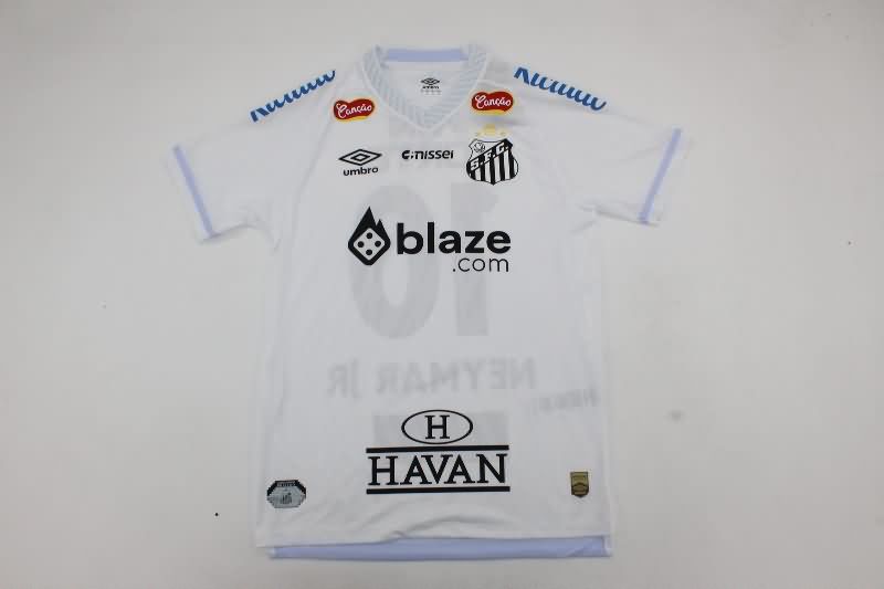 AAA Quality Santos 2025 Home Soccer Jersey With Sponsor