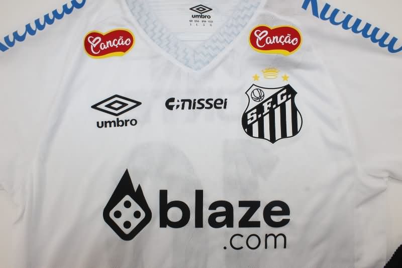AAA Quality Santos 2025 Home Soccer Jersey With Sponsor
