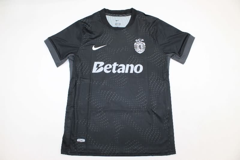 AAA Quality Sporting Lisbon 25/26 Black Soccer Jersey