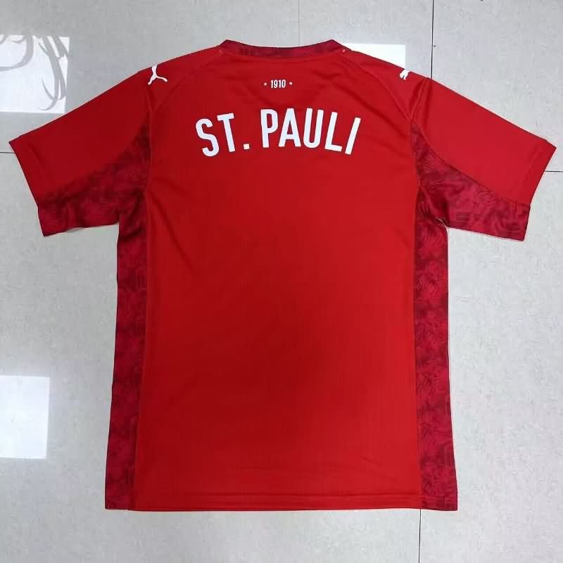 AAA Quality St Pauli 25/26 Red Soccer Jersey