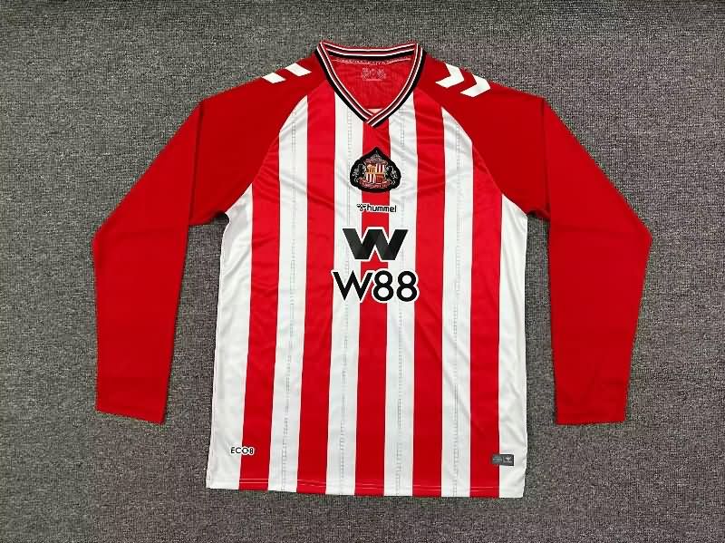 AAA Quality Sunderland 25/26 Home Long Sleeve Soccer Jersey