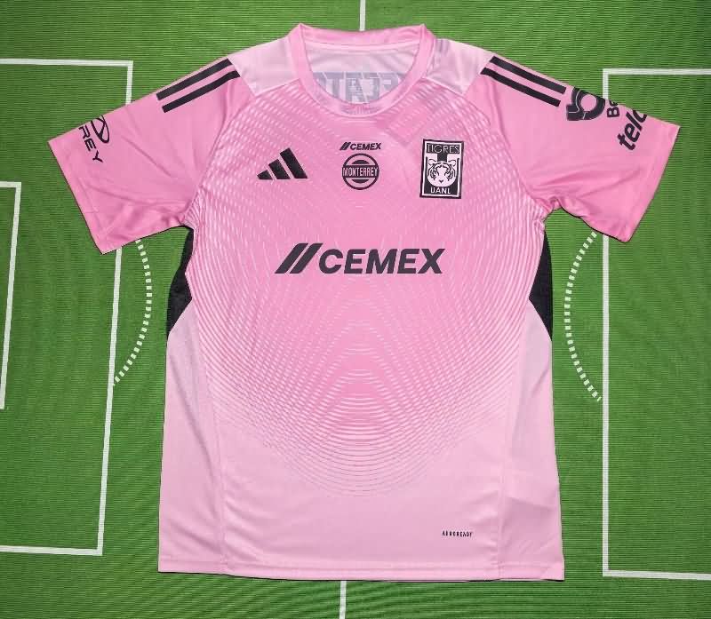 AAA Quality Tigres Uanl 25/26 Goalkeeper Pink Soccer Jersey