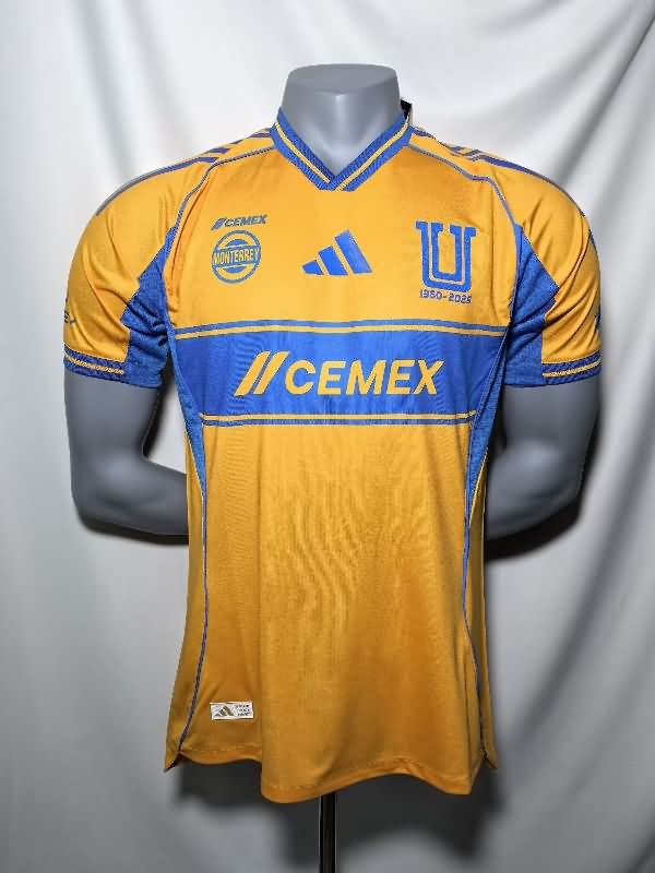 Tigres UANL Soccer Jersey Home (Player) 25/26