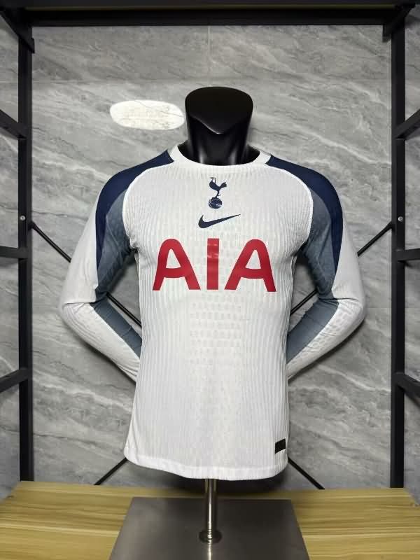 AAA Quality Tottenham Hotspur 25/26 Home Long Sleeve Soccer Jersey (Player)