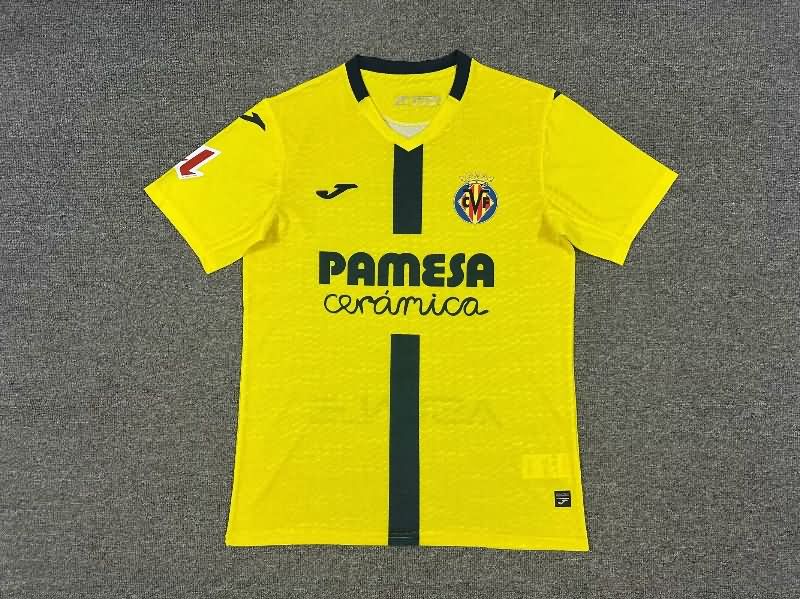AAA Quality Villarreal 25/26 Home Soccer Jersey